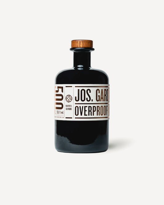 JOS. GARDEN Overproof Gin in 500 ml-Flasche – Calvadosfass-gereifter Barrel Aged Gin mit 50,6 % vol., zitrisch, fruchtig, intensiv.